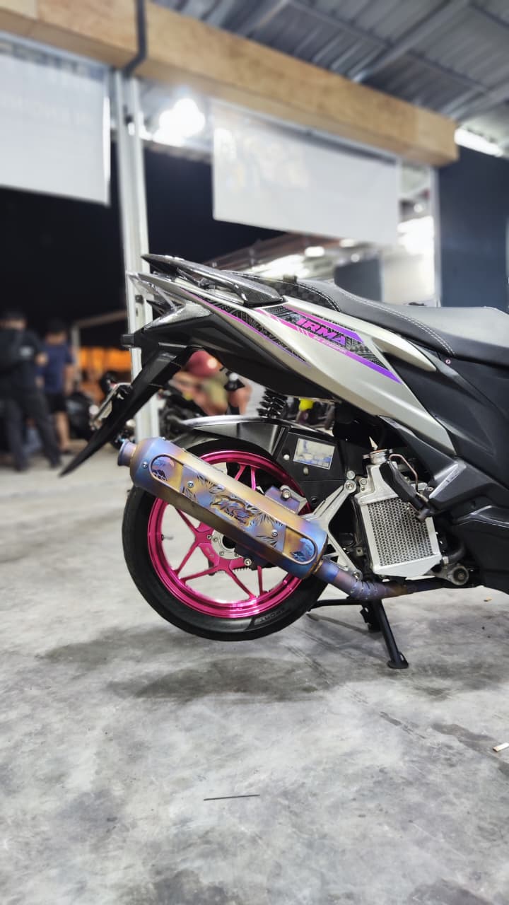 ZRC exhaust installed on a motorcycle